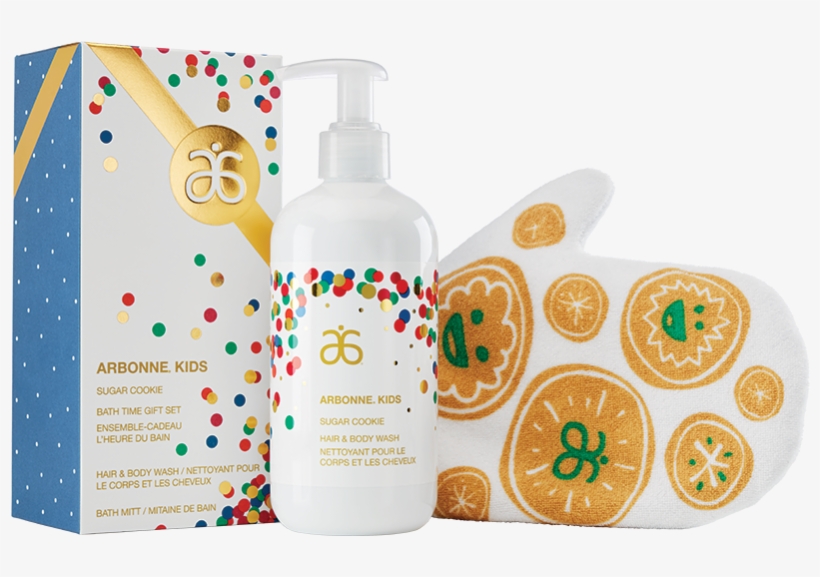 Arbonne® Kids Sugar Cookie Bath Time Gift Set Smells - Arbonne Sugar Cookie Body Wash, transparent png download
