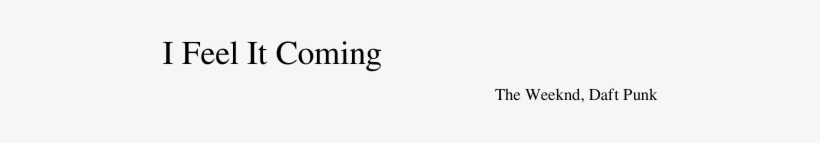 I Feel It Coming Sheet Music For Flute, Clarinet, Piano,, transparent png download