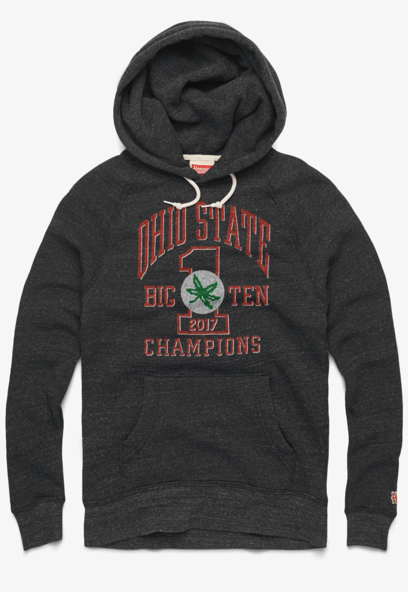 Osu 2017 Big Ten Champions Hoodie Ohio State Buckeyes - The Ohio State University, transparent png download