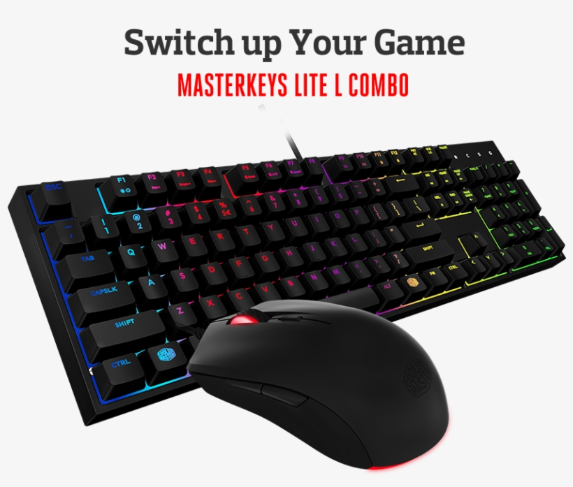 Coolermaster Masterkeys Lite L Rgb Combo Sgb-3040-kkmf1-us, transparent png download
