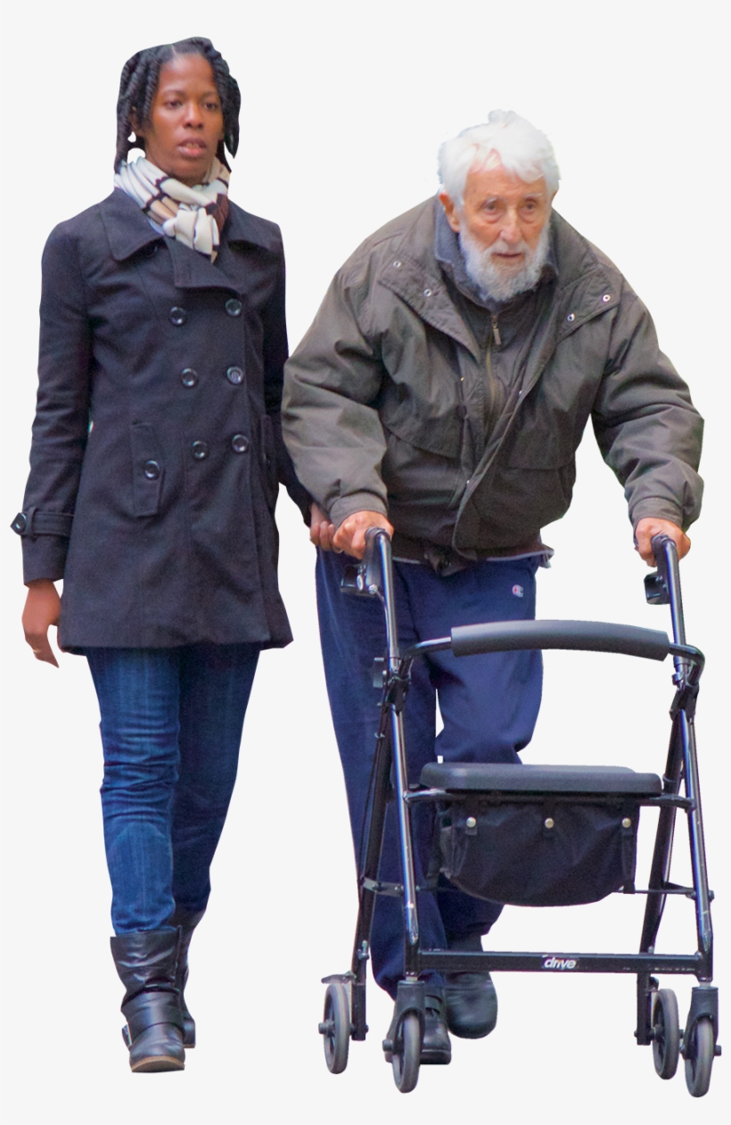 “nobody Takes A Walk Without There Being A Technique - Senior Citizen, transparent png download