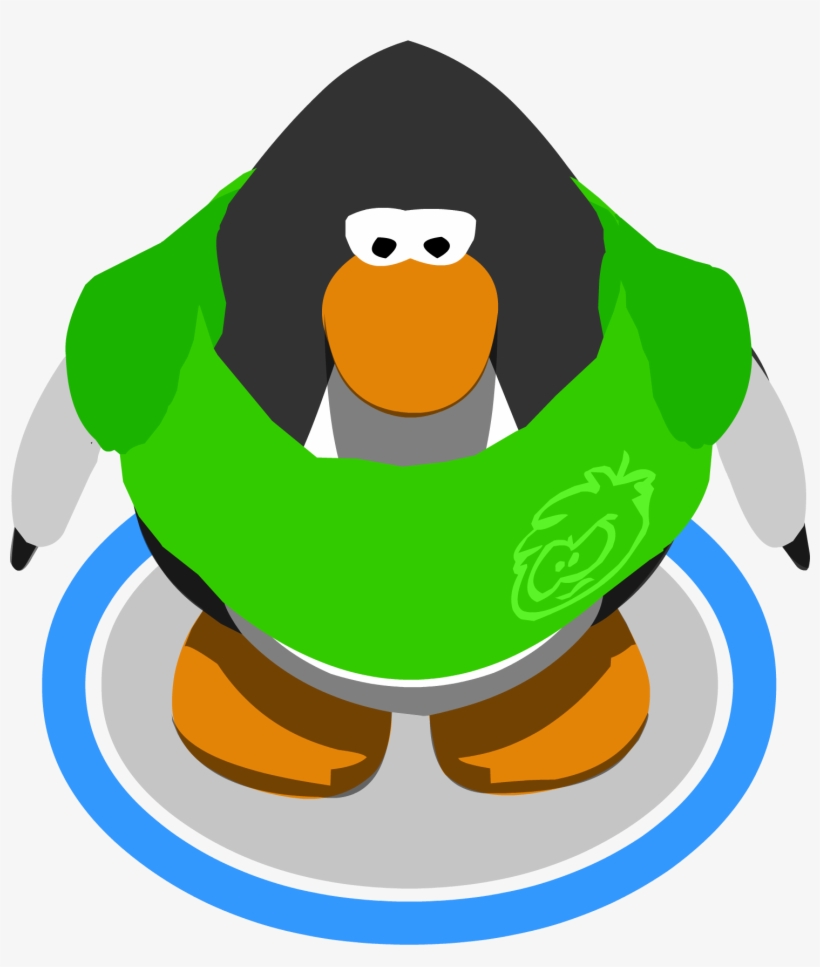 Green Skater Shirt Ig - Club Penguin Sprite, transparent png download