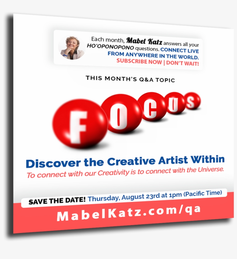 Monthly Ho'oponopono Q&a Teleclass - Focus Letter, transparent png download