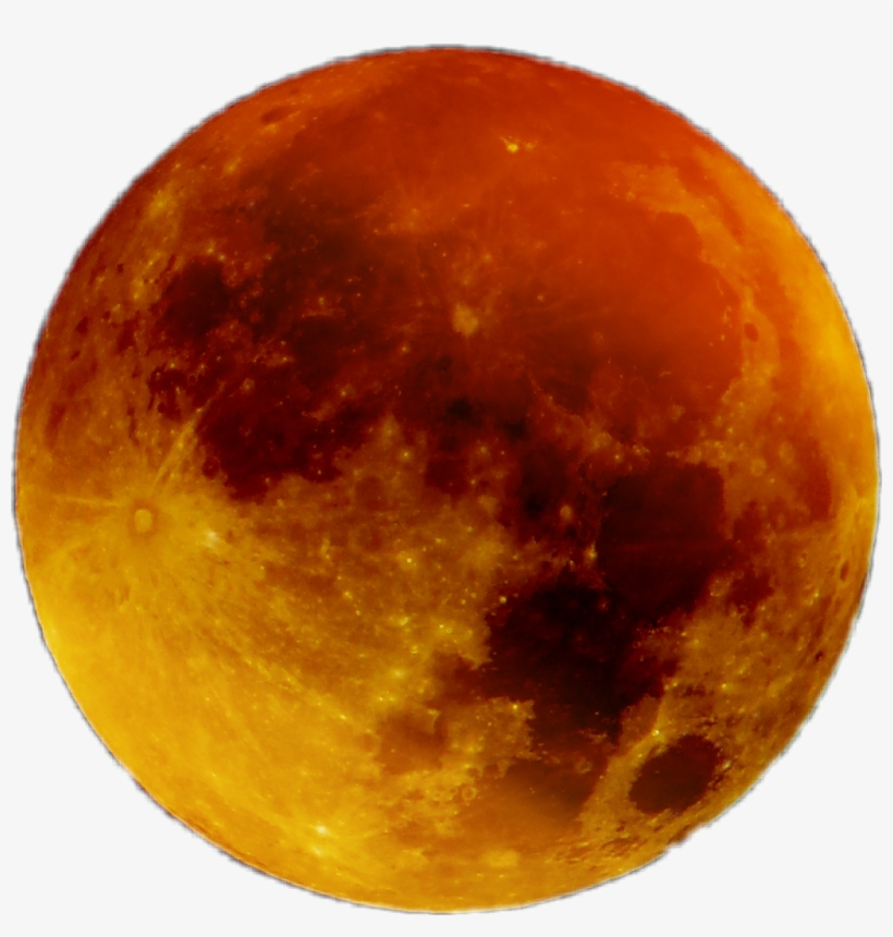 Moon Lunangalaxy Galaxia Naranjo Orange Star - Full Moon, transparent png download