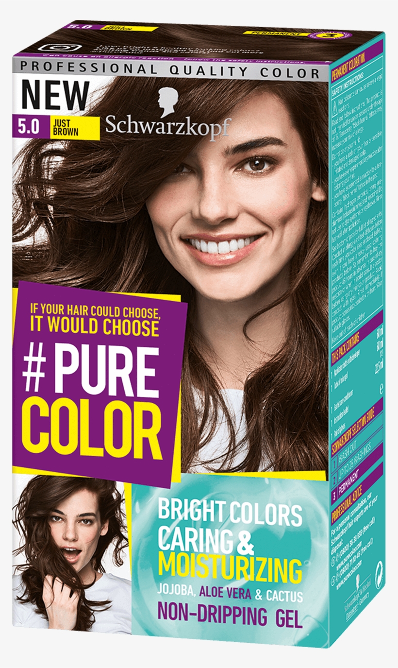 Pure Color Com Baseline 5 0 Just Brown - Schwarzkopf Pure Color Brown, transparent png download