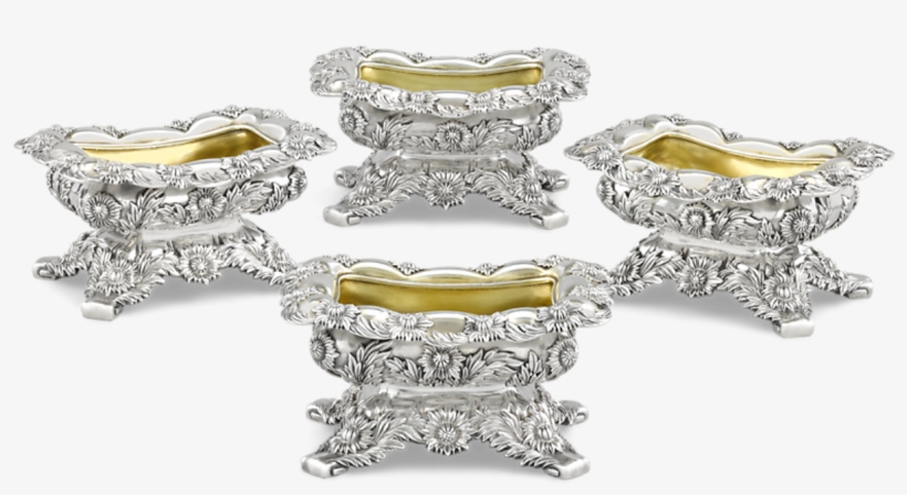 Chrysanthemum Silver Master Salts By Tiffany & Co - Salt Cellar, transparent png download