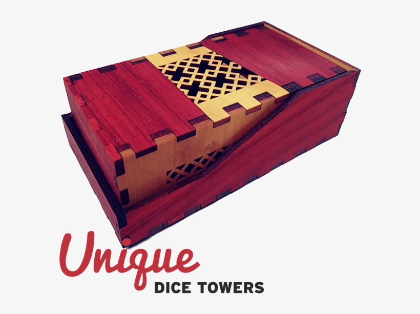 Tessellated Padauk And Yellowheart - Dice Tower, transparent png download