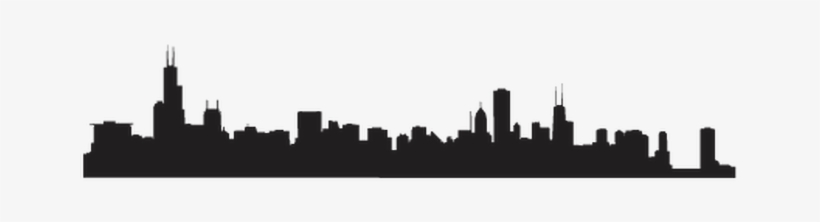 Chicago Skyline Wall Decal, transparent png download