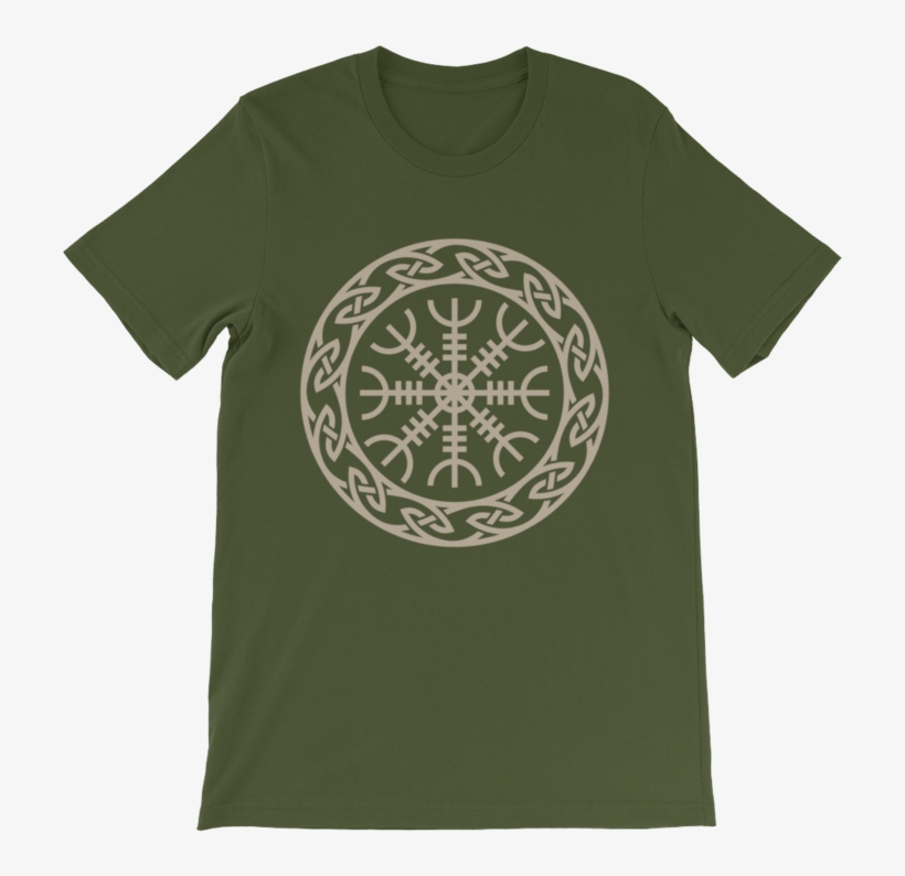 Aegishjalmur T-shirt - Embtao Glow In Dark Aegishjalmr Viking Helm, transparent png download