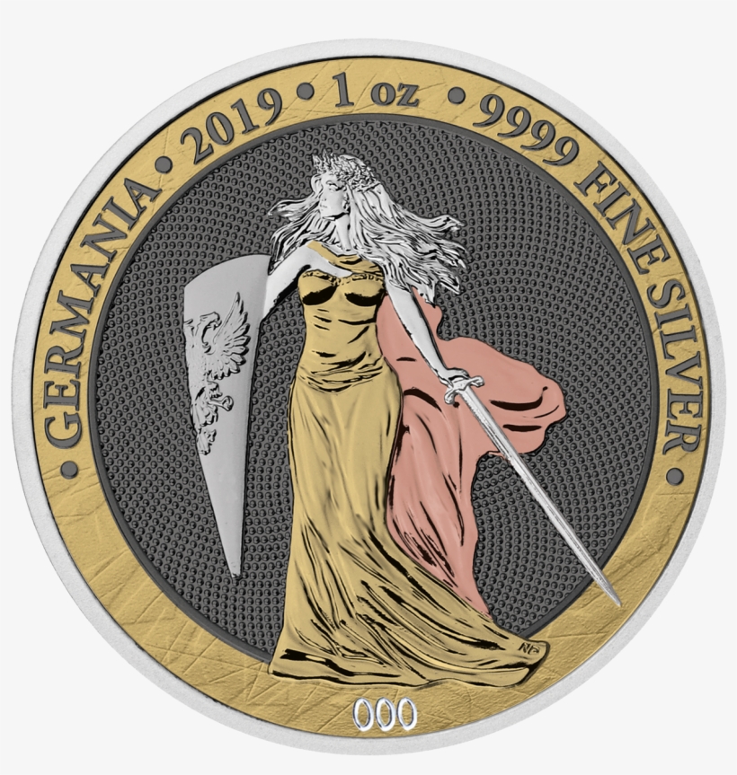 2019 Germania 6 Precious Metals 5 Mark 1 Oz - Silver, transparent png download