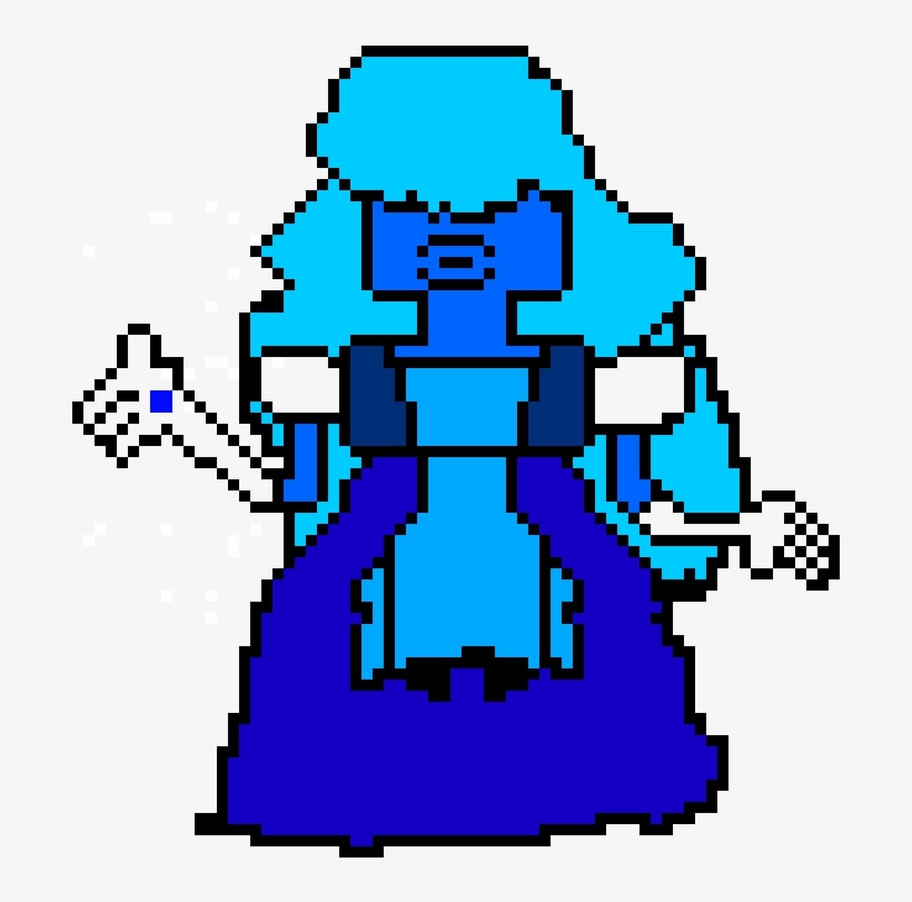 Steven Universe Sapphire - Sapphire Sprites Steven Universe, transparent png download