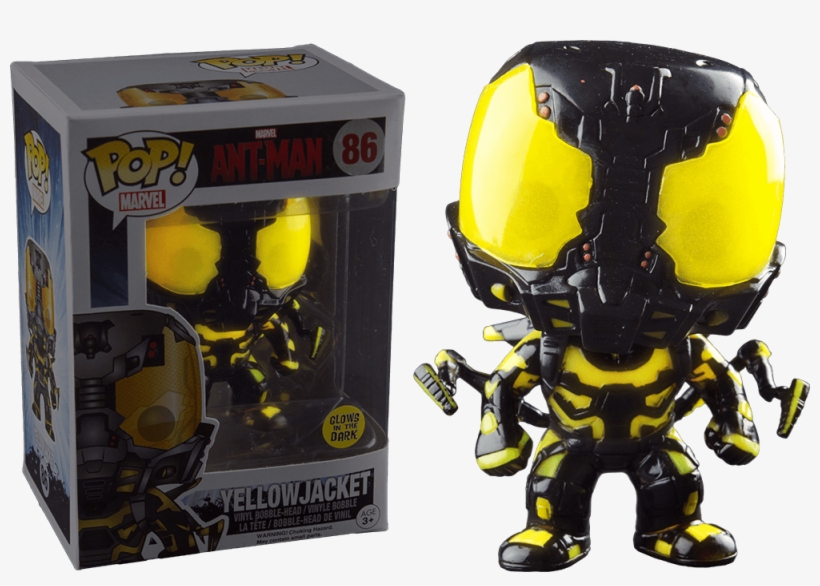 #86 Yellow Jacket - Ant-man - Yellowjacket Glow Pop! Vinyl, transparent png download