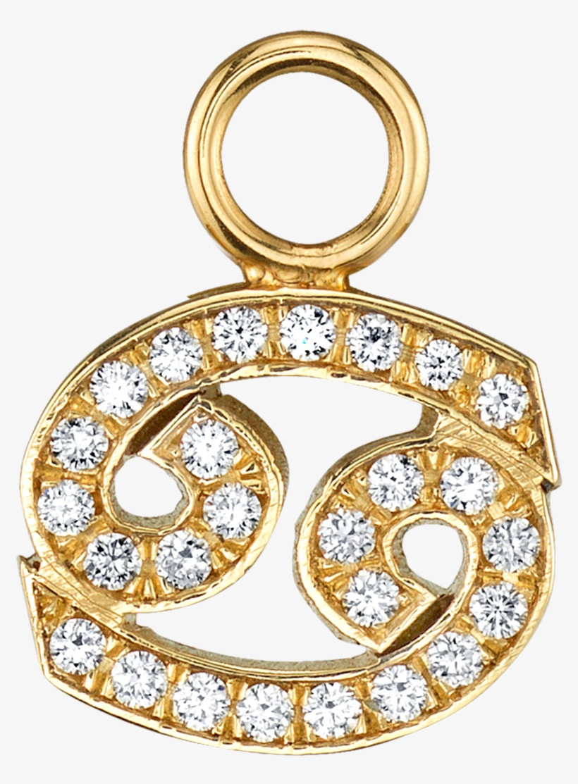 Diamond Zodiac Hoop Charm - Ring, transparent png download