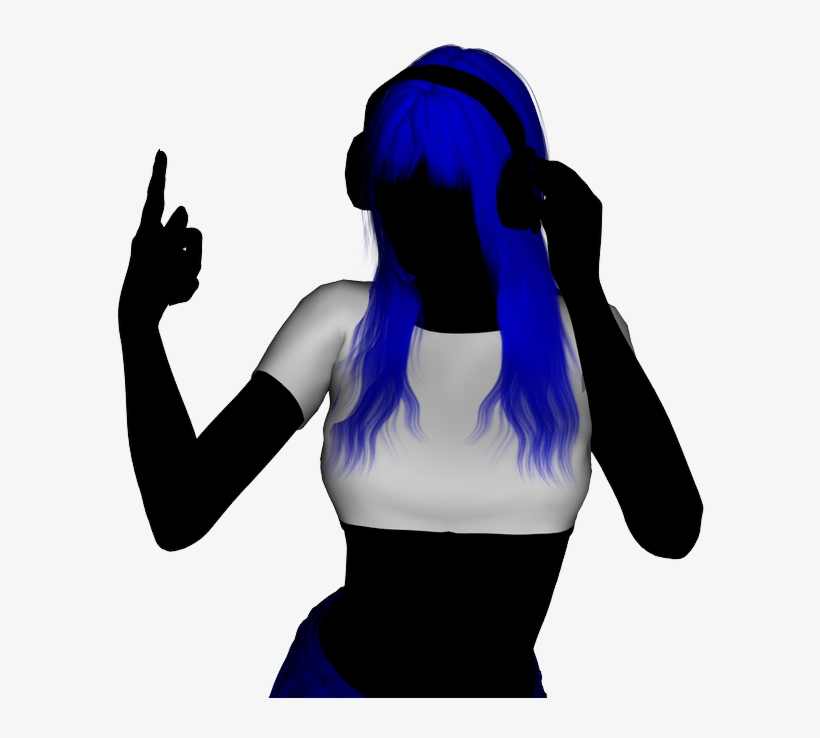 Headphone Girl Photo Headphonegirl - Girl, transparent png download