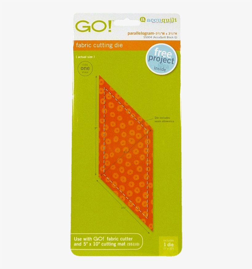 Parallelogram - - Accuquilt Go, transparent png download