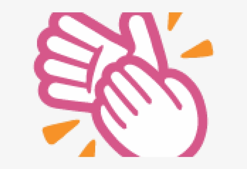 Clapping Hands Black And White, transparent png download