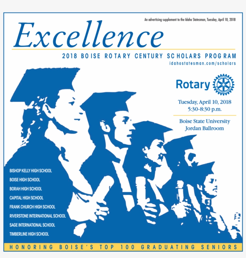 Excellence An Advertising Supplement To The Idaho Statesman, - Rotary International, transparent png download