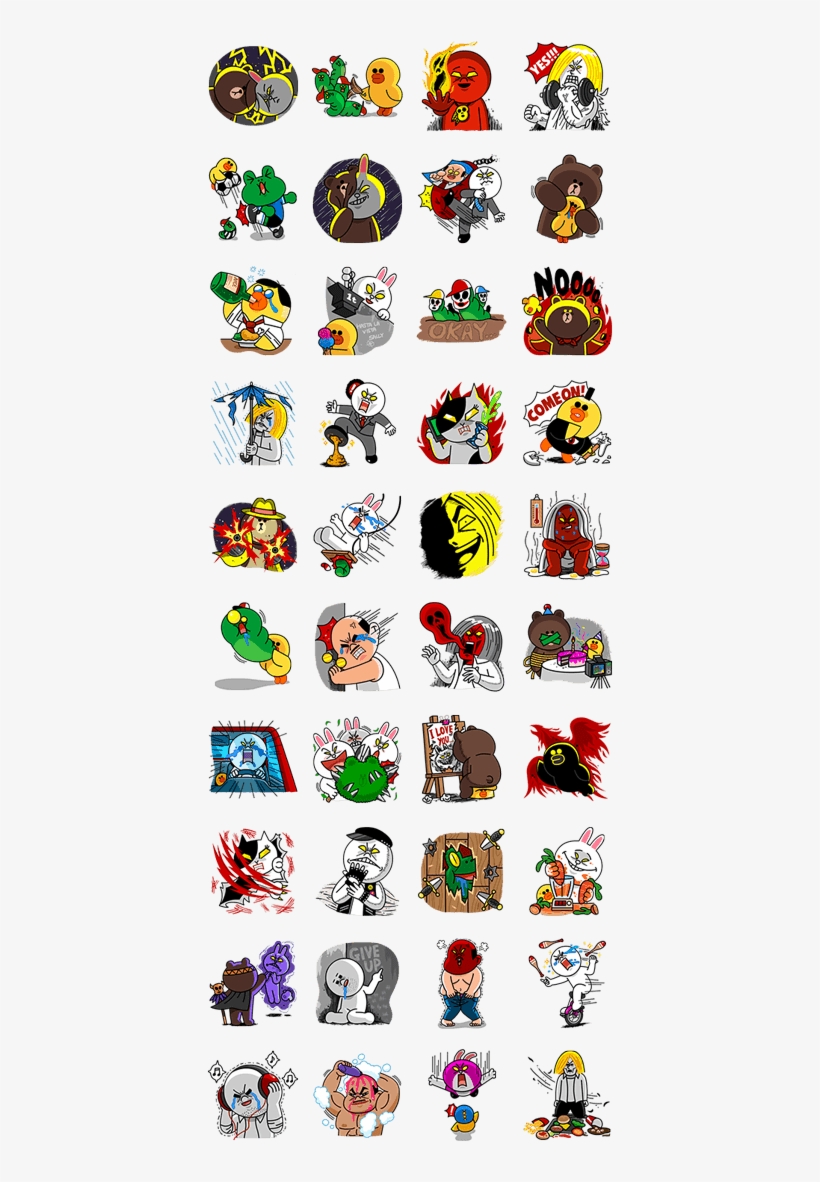 Free List Line Stickers New Brown & Cony Sep 23 29 - สติ๊กเกอร์ ไลน์ เท่ ๆ, transparent png download