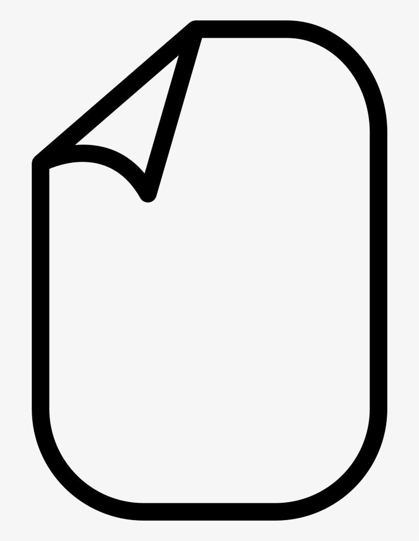 Blank Paper With Round Edges Comments, transparent png download