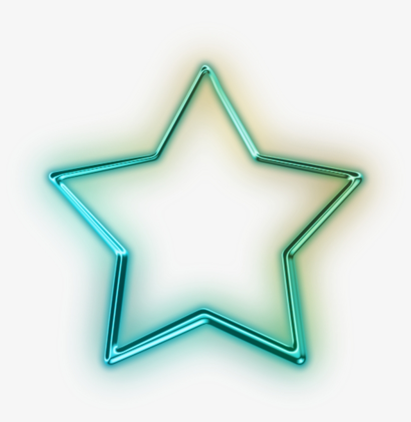 Neon Star Png Jpg Royalty Free Library, transparent png download