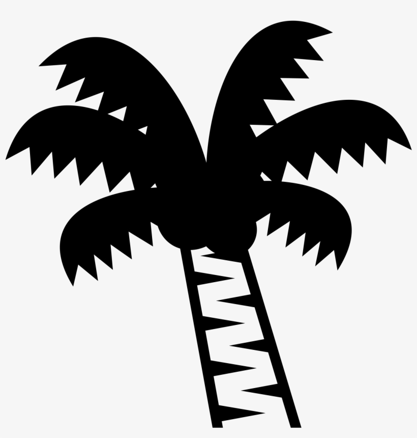 Open - Black Palm Tree Emoji, transparent png download