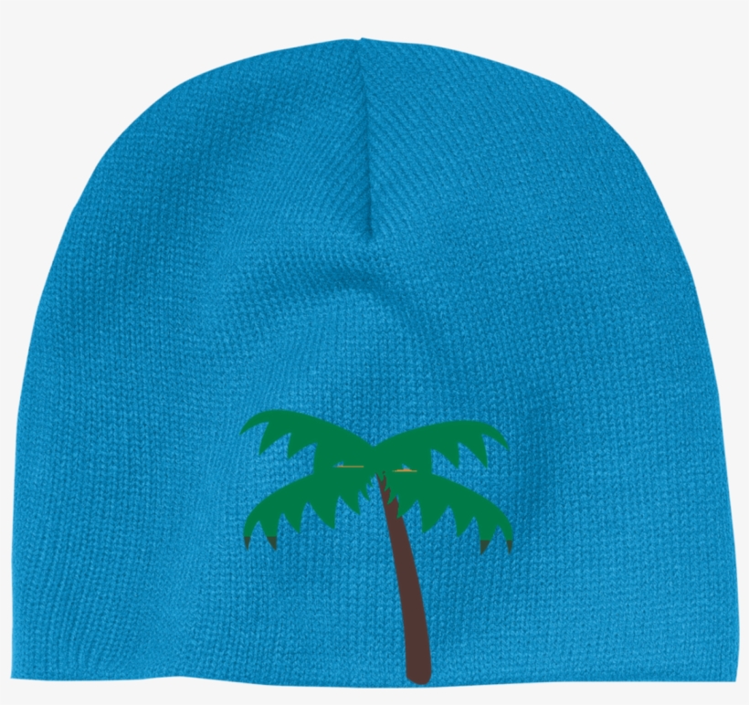 Palm Tree Emoji Cp91 100% Acrylic Beanie - Acrylic Beanie, transparent png download