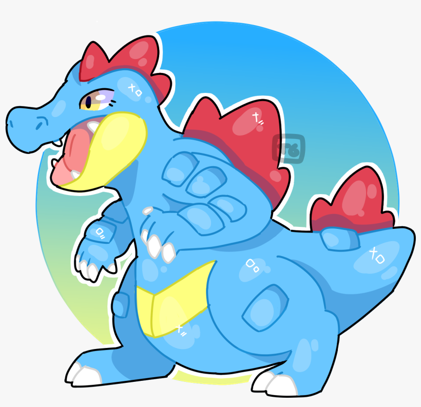 Feraligatr - Cartoon, transparent png download