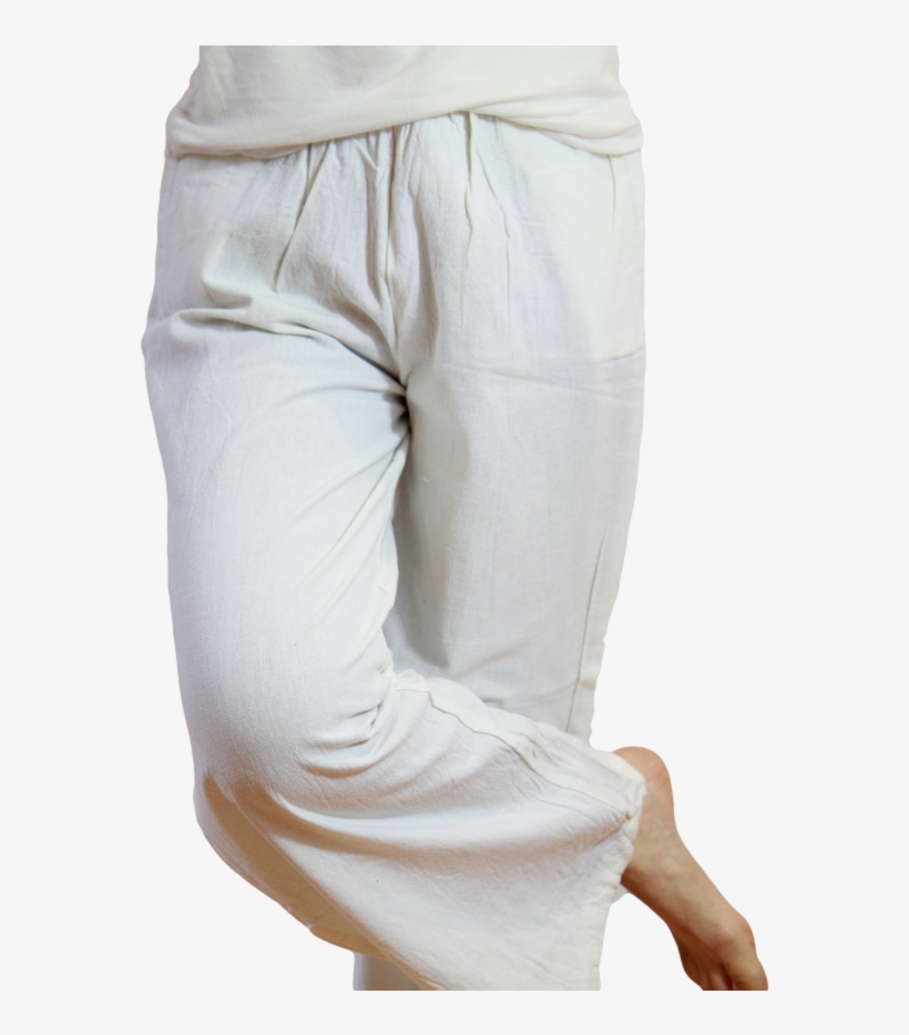 Ladies' Wide Leg Casual Linen Pants White Fairtrade - Pajamas, transparent png download