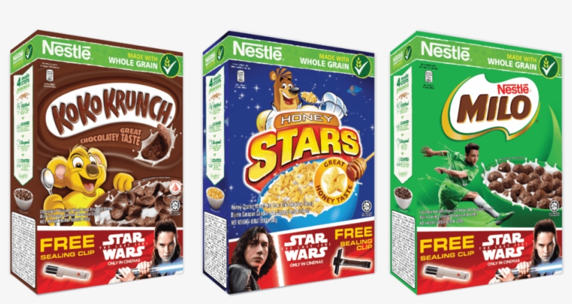 The Last Jedi' Sealing Clips - Nestle Milo Cereal, 170g, transparent png download