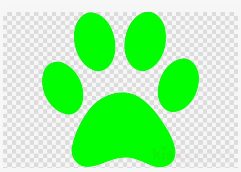 Blues Clues Paw Pring Clipart Giant Panda Paw Clip - Cat Paw Silhouette, transparent png download