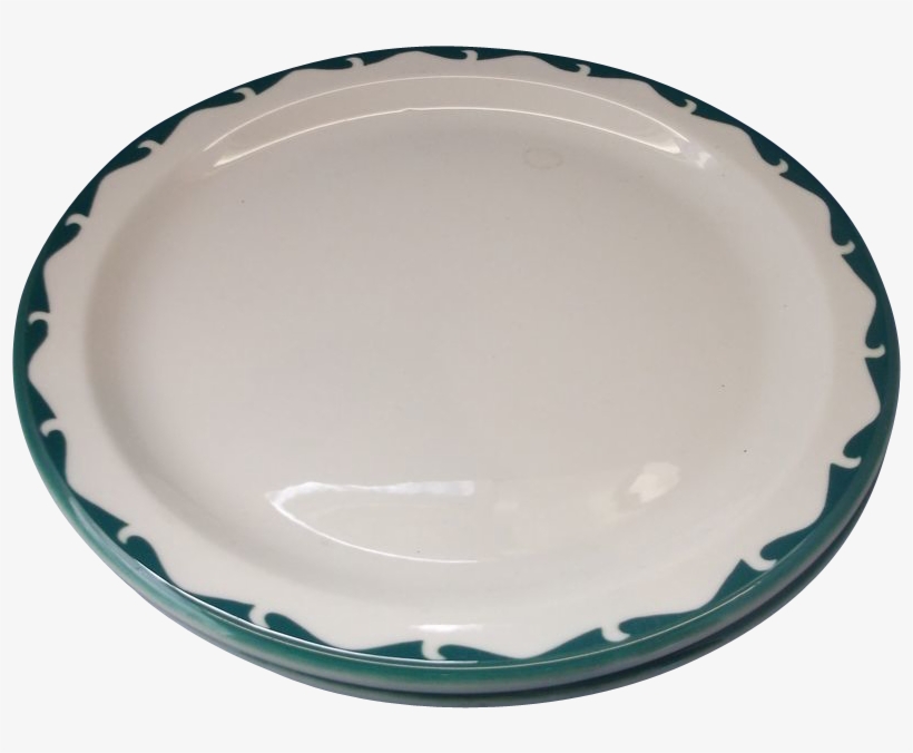Sterling China Restaurant Ware Green Scrolls Crest - Great Wall Of China, transparent png download
