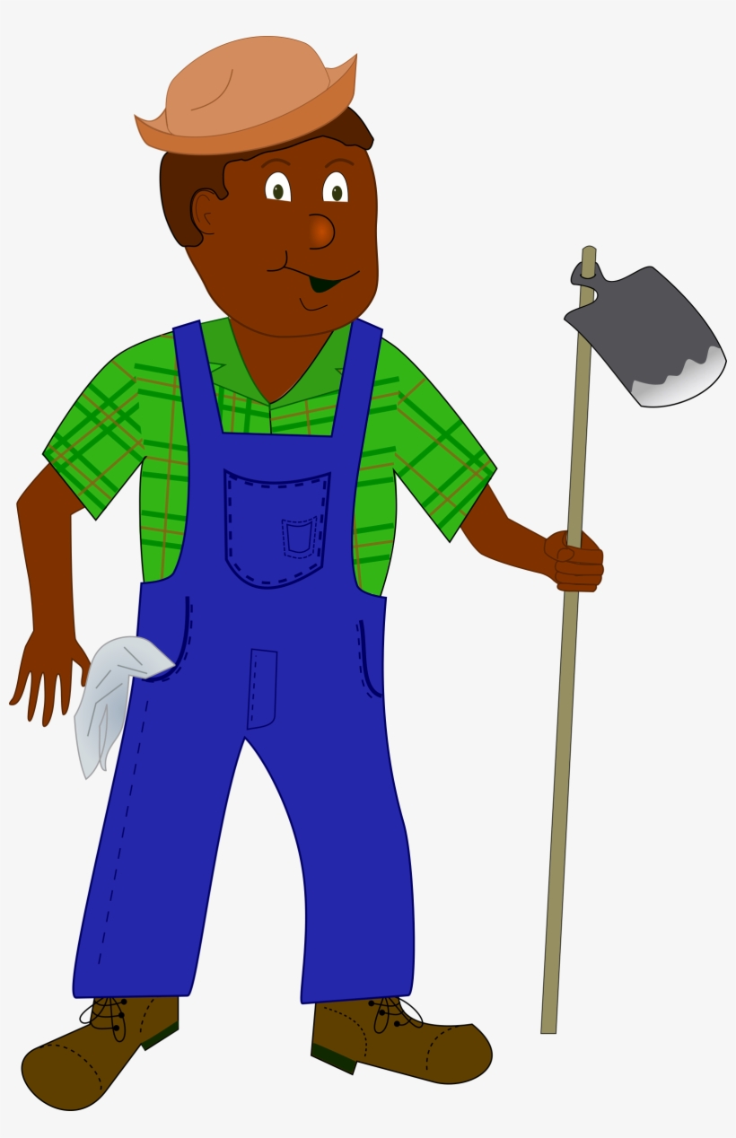 Big Image - African Farmer Clipart, transparent png download
