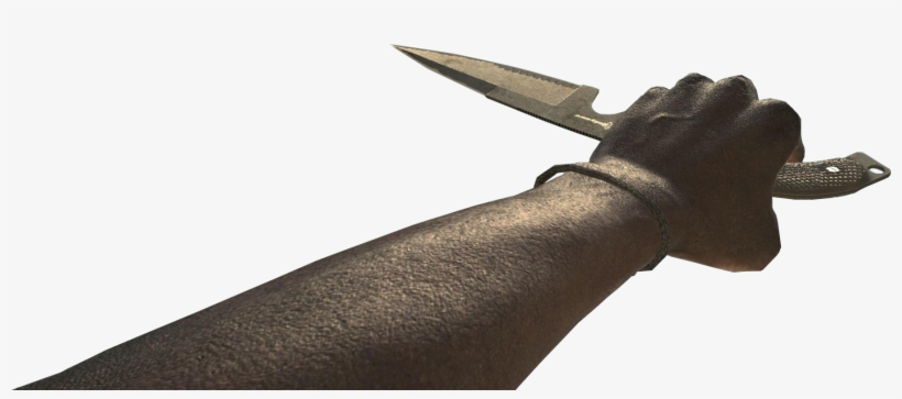 Africa Militia Knifing Model Mw3 - Serrated Blade, transparent png download