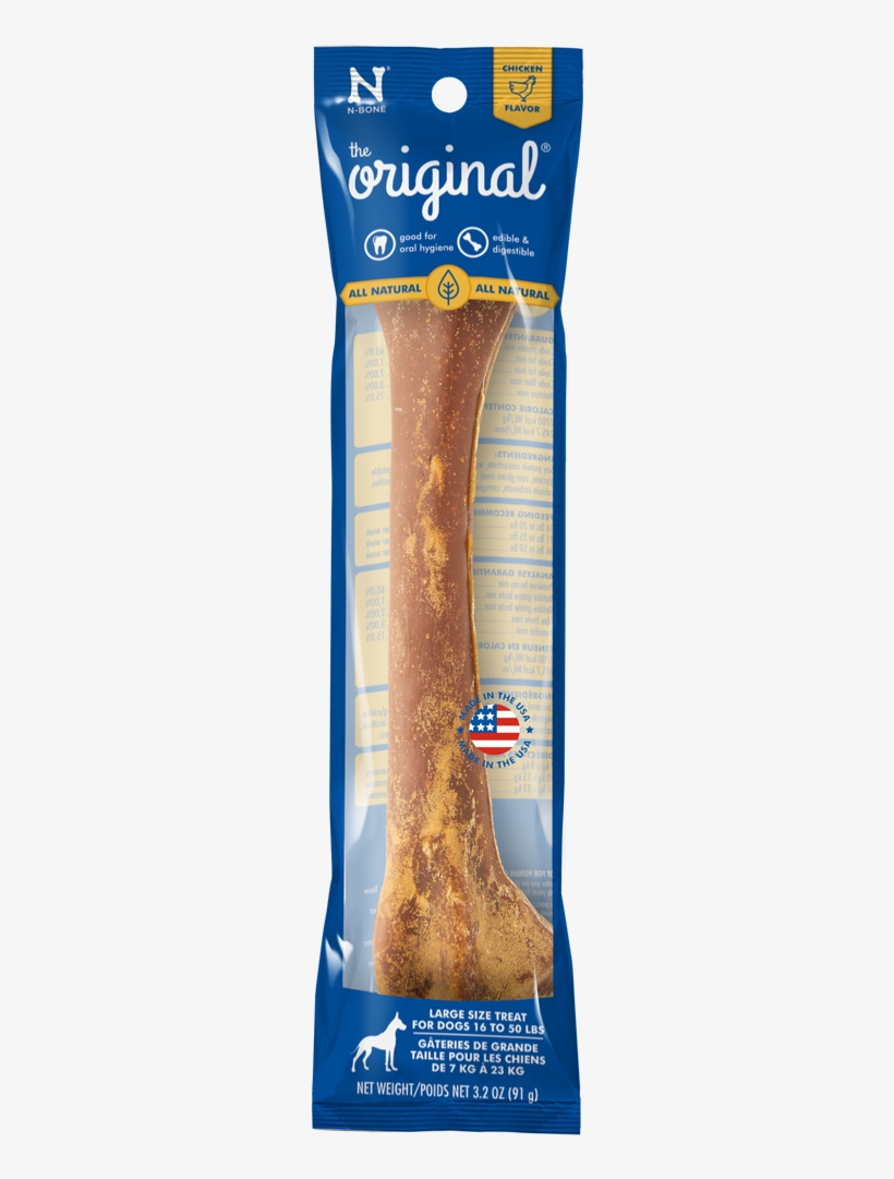 N-bone The Original Chicken Flavor Chew Bone Dog Treat - N-bone The Original Chicken Dog Treat, Large- 1 Pack, transparent png download
