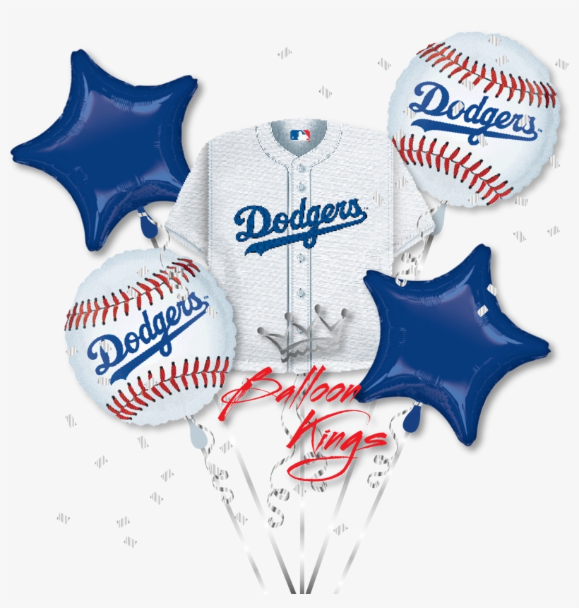 Los Angeles Dodgers Bouquet - 18" Mlb Los Angeles Dodgers Baseball Balloon - Mylar, transparent png download