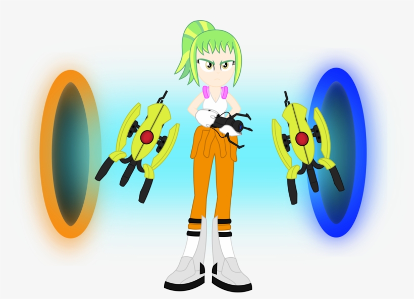 Drawn Ponytail Headphone - Cartoon, transparent png download