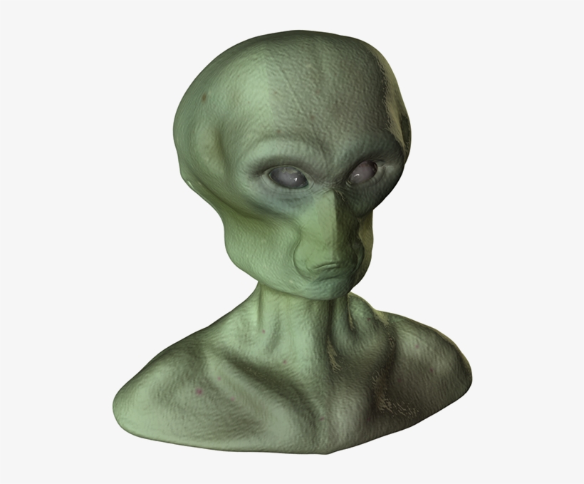 Alien Head - Bust, transparent png download