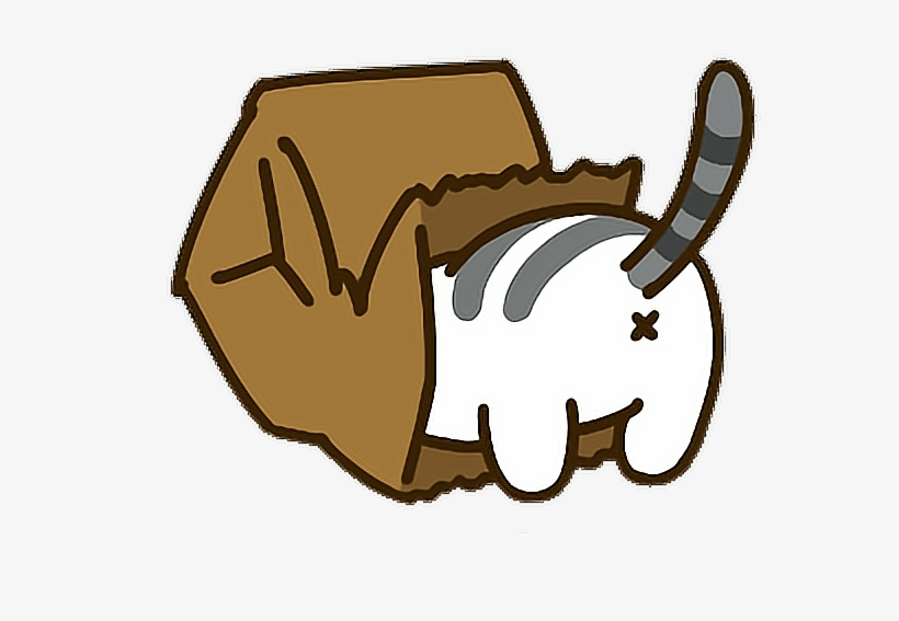 Neko Nekoatsume Cat Cute Kawaii Paperbag - Cat In Box Women's Tees, transparent png download