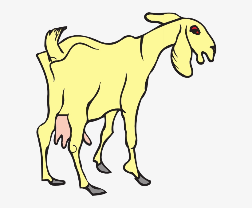 Goat Clipart Yellow - Goat Kartun, transparent png download