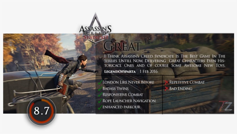 Assassins Creed Syndicate Updates V1 51hf 8dlcs Teamzantix - Assassin's Creed Syndicate, transparent png download