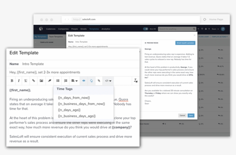 Use Smart Templates In Sales Emails To Leverage Insights - Email, transparent png download