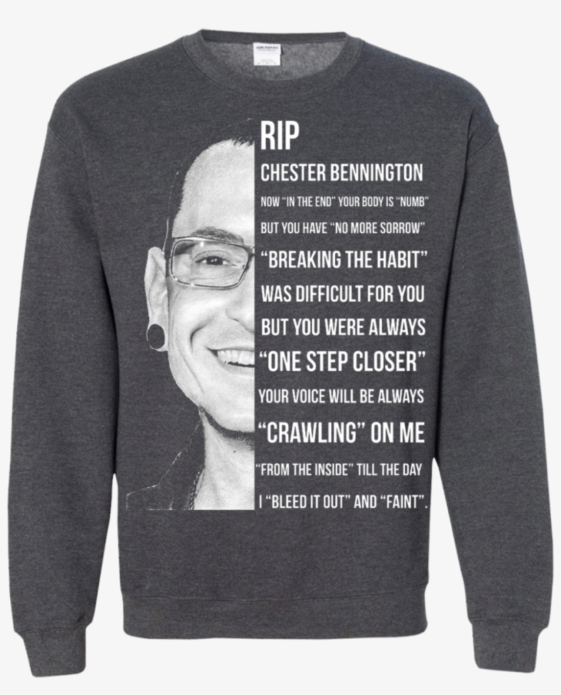Image 366px Linkin Park Rip Chester Bennington, Breaking - Sweater, transparent png download