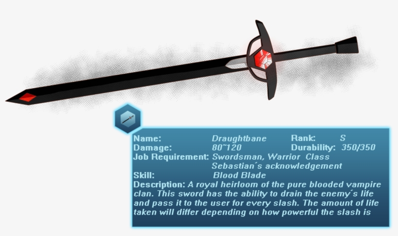 Draughtbane - Sword, transparent png download