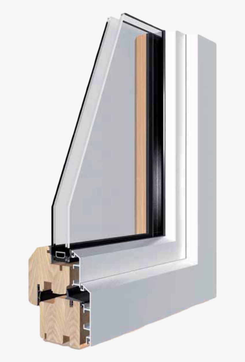 Aluminum Wood Doors - Window, transparent png download