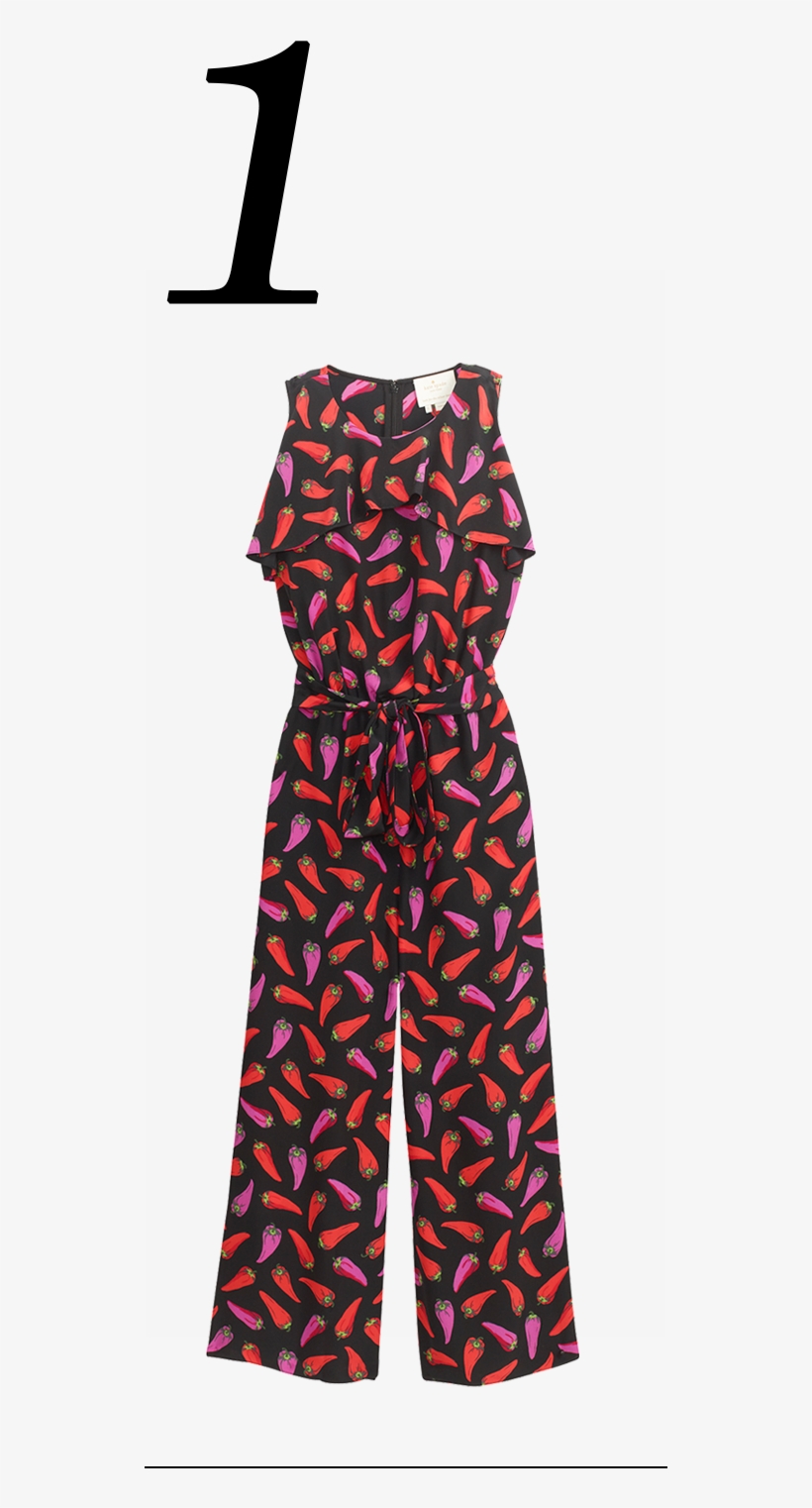 Hot Pepper Jumpsuit - Kate Spade Hot Pepper Silk Bandana, Black, transparent png download