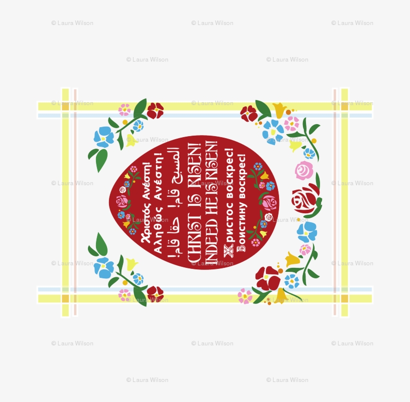 Pascha Basket Cover Custom Fabric By Laurawilson -, transparent png download