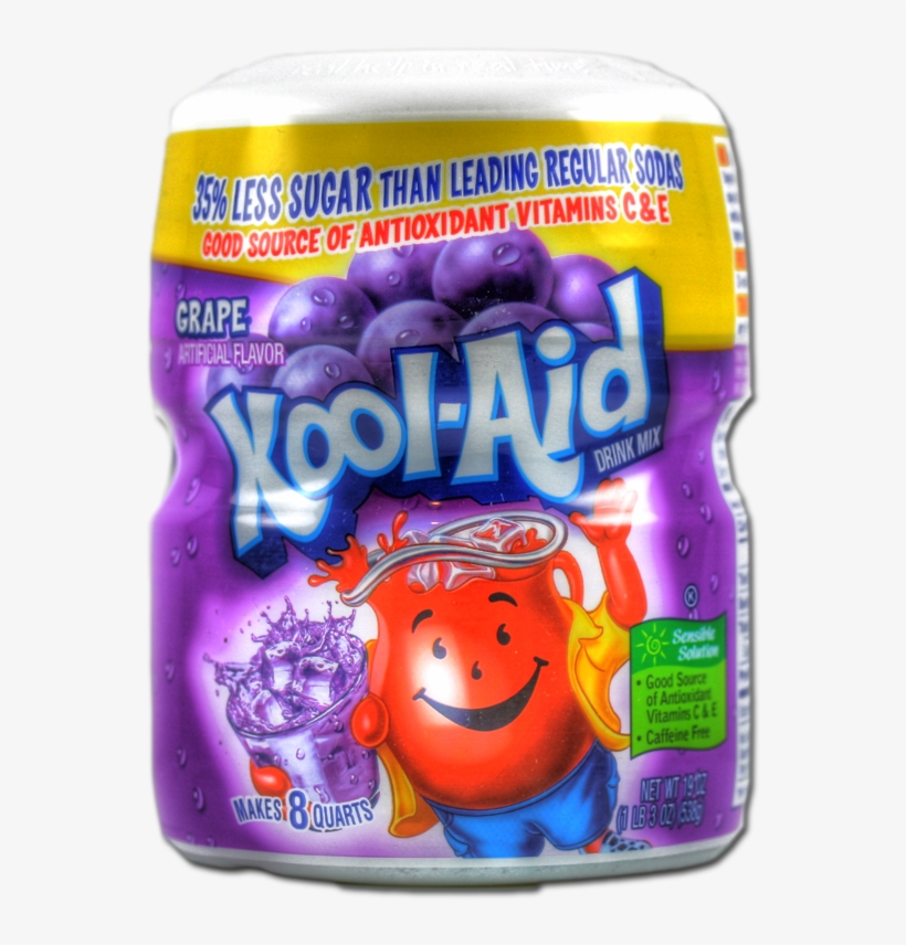 Country Time Lemonade And Kool-aid, Only $1 - Kool-aid Drink Mix, Grape - 19 Oz Jar, transparent png download