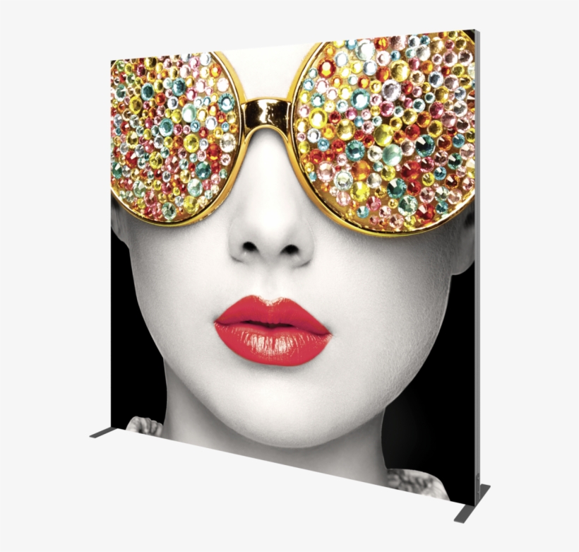 Vector Frame Light Box Square 04 Fabric Banner Display - Textile, transparent png download