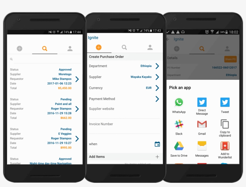 Share Purchase Orders - Process Of Purchasing App, transparent png download