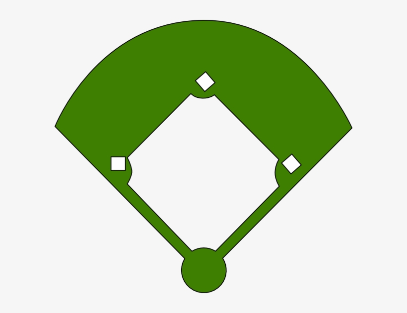 Clip Black And White Baseball Diamond Clipart - Baseball Diamond Clipart, transparent png download